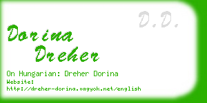 dorina dreher business card